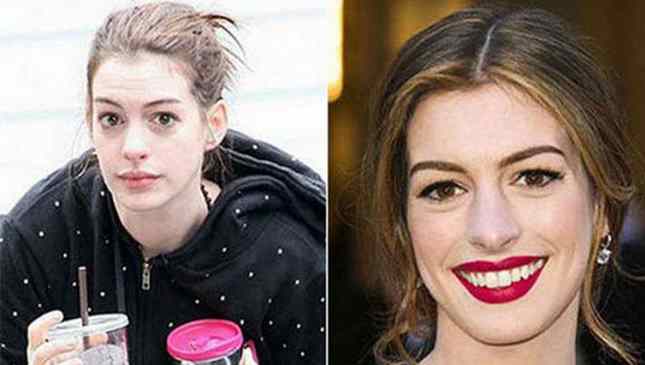 Anne Hathaway sem maquiagem