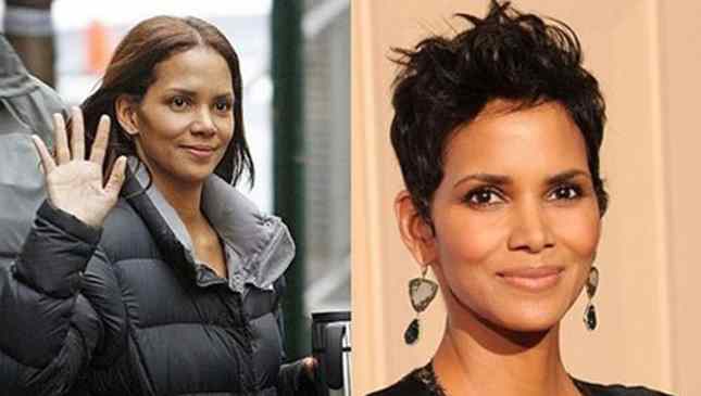 Halle Berry sem maquiagem