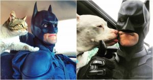 “Batman” salva animais da eutanásia e os encaminha para adoção