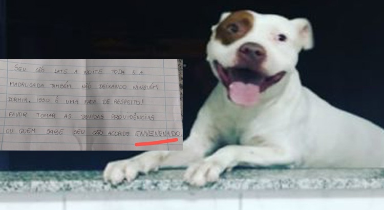 vizinho ameaça envenenar cachorro em Botucatu