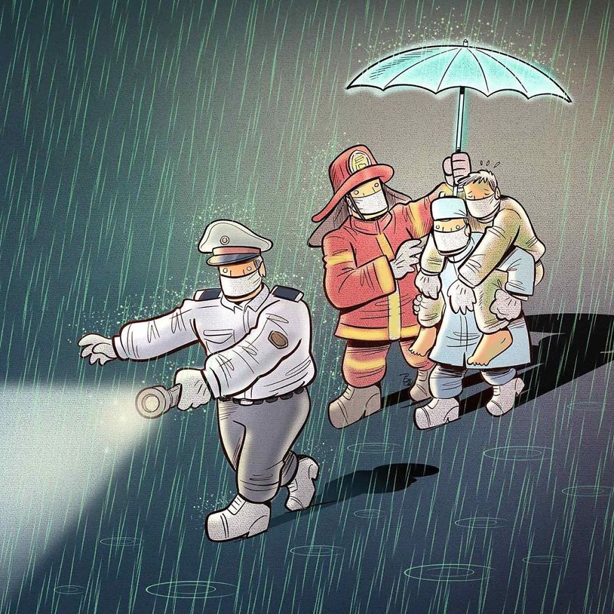 médicos e enfermeiros