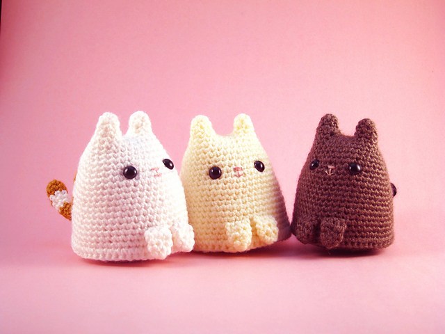 gatinhos de crochê