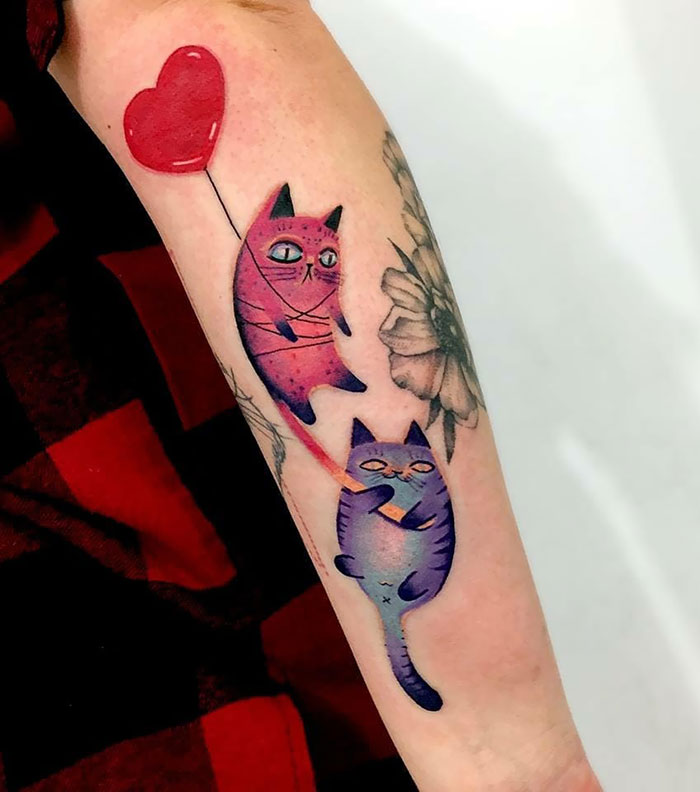 inspiração tatoo gato