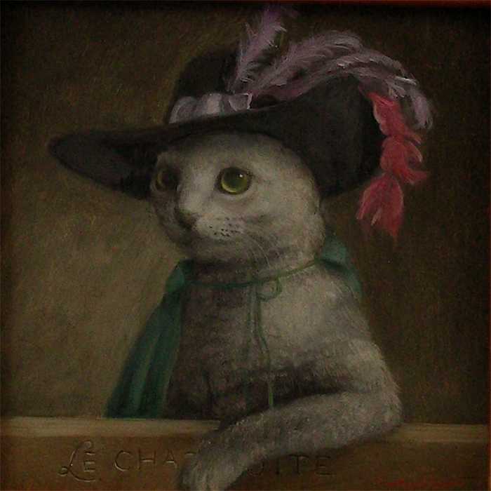 Gatos se transformam em obras de arte