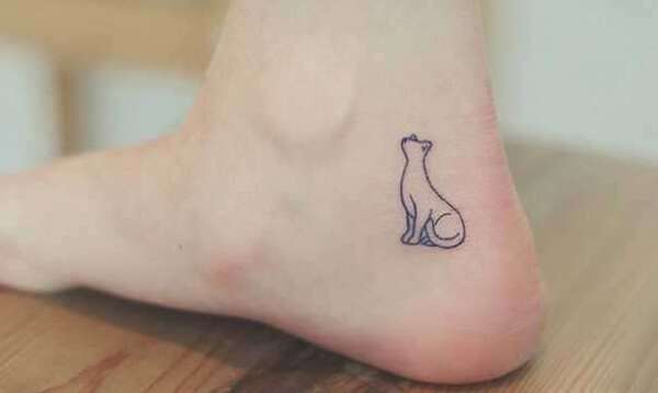 tatuagens minimalistas de gatinhos fotos