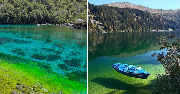 lago com água mais transparente do mundo